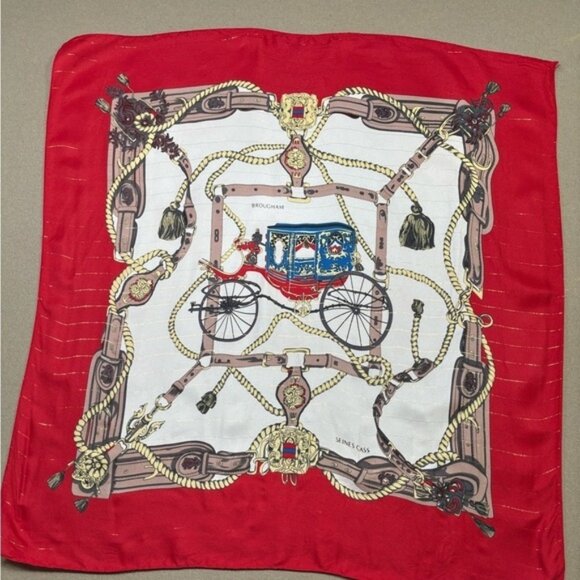 Vintage Brougham carriage scarf - Picture 1 of 12